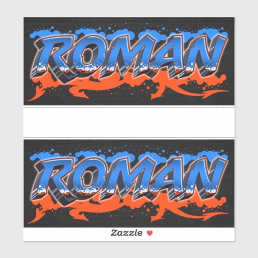 Roman Vorname Name Graffiti Aufkleber Sticker シール (シート)