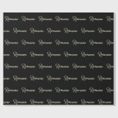 Romana white gold Handwriting Geschenkpapier ラッピングペーパー (フラット)
