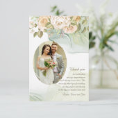 Romance 結婚's Thank Youフォトカード サンキューカード (スタンド正面)