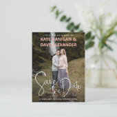 Romance Book Cover Photo Save the Date 案内ポストカード (スタンド正面)