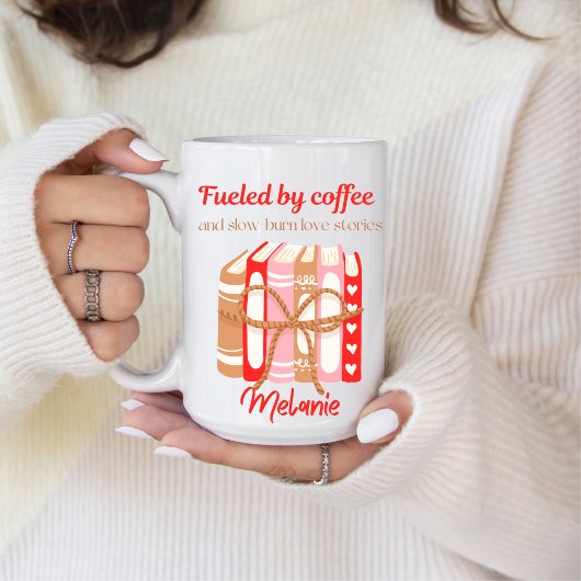 Romance Book Loving Mug with Cute Phrase コーヒーマグカップ