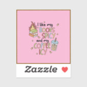 Romance books and coffee sticker シール (シート)