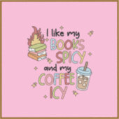 Romance books and coffee sticker シール (正面)