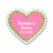 Romance Books Stole My Heart シール (正面)
