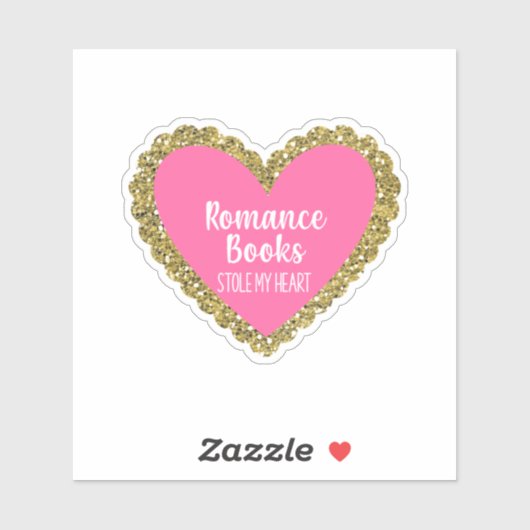 Romance Books Stole My Heart シール (シート)