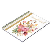 Romance Fall Bouquet Spiral Photo Notebook ノートブック (左側)