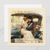 Romance in a Victorian Car – Valentine’s Day Card シーズンカード (正面/裏面)