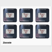 Romance in the Air Candle Label – Gothic & Elegant スクエアシール (シート)