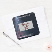Romance in the Air Candle Label – Gothic & Elegant スクエアシール (封筒)