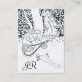 ROMANCE MONOGRAM、白黒 名刺 (裏面)