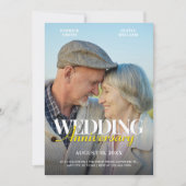 Romance photo wedding anniversary  招待状 (正面)