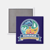 Romania Carpathians Danube Transylvania マグネット (正面/裏面)