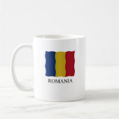 Romania flag コーヒーマグカップ (左)