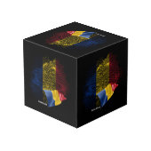 Romania flag フォトキューブ (裏面アングル)