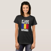 Romania Flag Design  If lost send me to Romania Pr Tシャツ (正面フル)