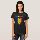 Romania Flag Holiday Romania Heart Romanian Flag Tシャツ (正面フル)