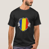 Romania flag tシャツ (正面)