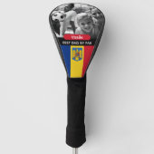 Romania Golf, Best Dad, Romanian Flag, Photo ゴルフヘッドカバー (正面)