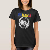 Romania Ping Pong   Romanian Table Tennis Supporte Tシャツ (正面)