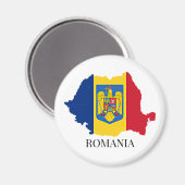 Romania Silhouette, labeled, マグネット (正面/裏面)