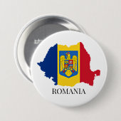 Romania Silhouette, labeled, 缶バッジ (正面&裏面)