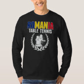 Romania Table Tennis   Romanian Ping Pong Supporte Tシャツ (正面)