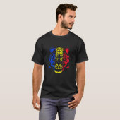 Romania Tiger Romanian Flag Tシャツ (正面フル)