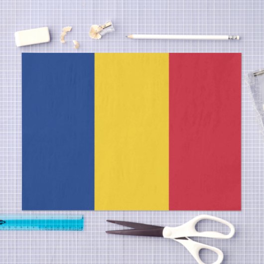 Romania tissue paper, Romanian Flag tissue paper 薄葉紙 (クラフト)