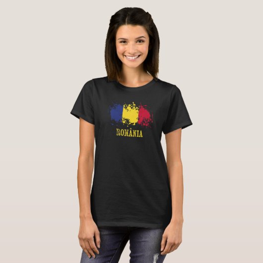 Romanian enthusiasts for România and Romania Tシャツ (正面フル)