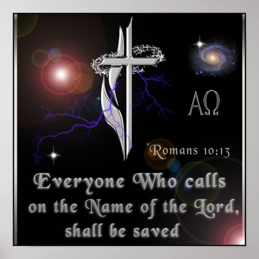 Romans 10:13 Everyone that calls on the Name ポスター (正面)