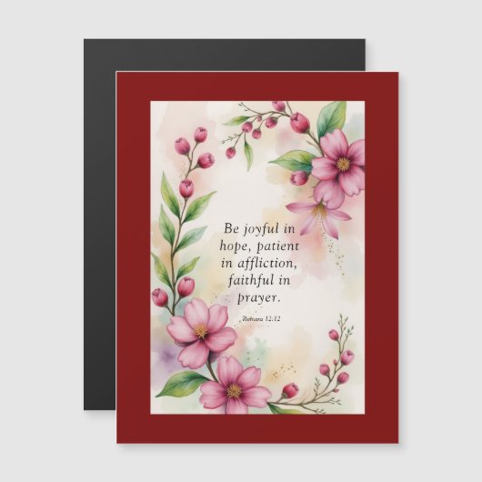 Romans 12:12 Custom Bible Verse (正面/裏面)