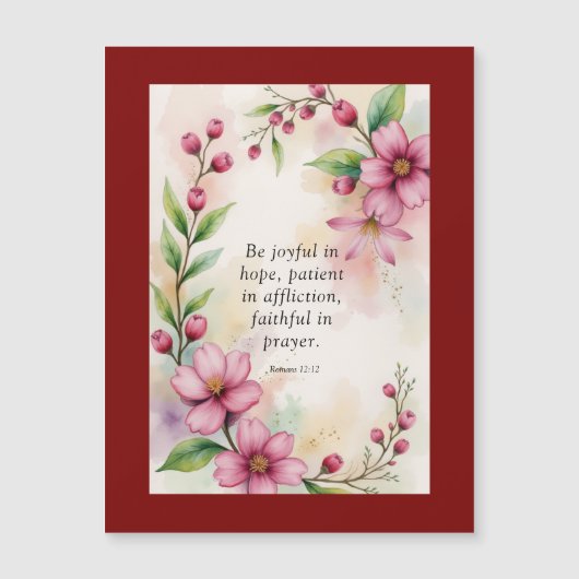 Romans 12:12 Custom Bible Verse (正面)