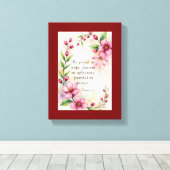 Romans 12:12 Custom Bible Verse キャンバスプリント (インサイチュ (ウッドフロア))
