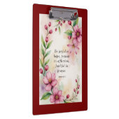 Romans 12:12 Custom Bible Verse クリップボード (右)