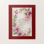 Romans 12:12 Custom Bible Verse ジグソーパズル (縦)