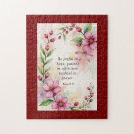 Romans 12:12 Custom Bible Verse ジグソーパズル