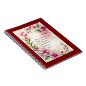 Romans 12:12 Custom Bible Verse ノートブック (右側)