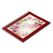 Romans 12:12 Custom Bible Verse ノートブック (左側)