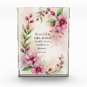 Romans 12:12 Custom Bible Verse フォトブロック (正面)