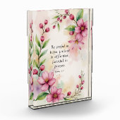 Romans 12:12 Custom Bible Verse フォトブロック (左)