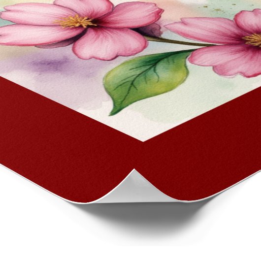 Romans 12:12 Custom Bible Verse ポスター (角)