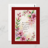 Romans 12:12 Custom Bible Verse ポストカード (正面/裏面)