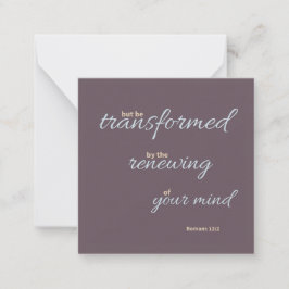 Romans 12:2 Flat Note Card ノートカード
