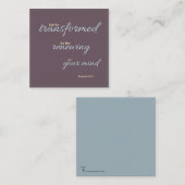 Romans 12:2 Flat Note Card ノートカード (正面/裏面)