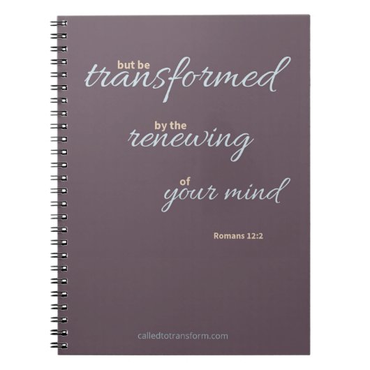 Romans 12:2 Notebook ノートブック (正面)