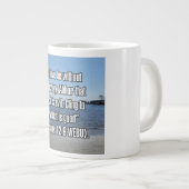Romans 12:9 WEBU Mug ジャンボコーヒーマグカップ (正面右)