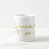 Romans 13:8-10: Bible Verse Mug コーヒーマグカップ (中央)