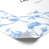 Romans 15:13 Arch Blue Toile de Jouy Bible Verse ポスター (角)
