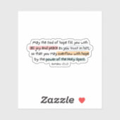 Romans 15:13 God of Hope シール (シート)