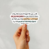 Romans 15:13 God of Hope シール